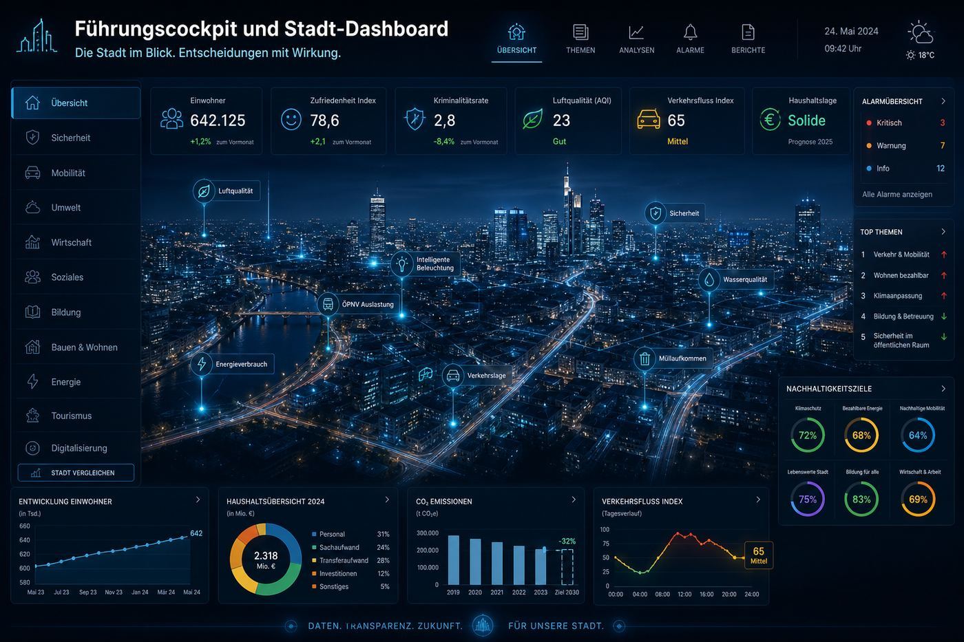 Leadership Cockpit and City Dashboard
