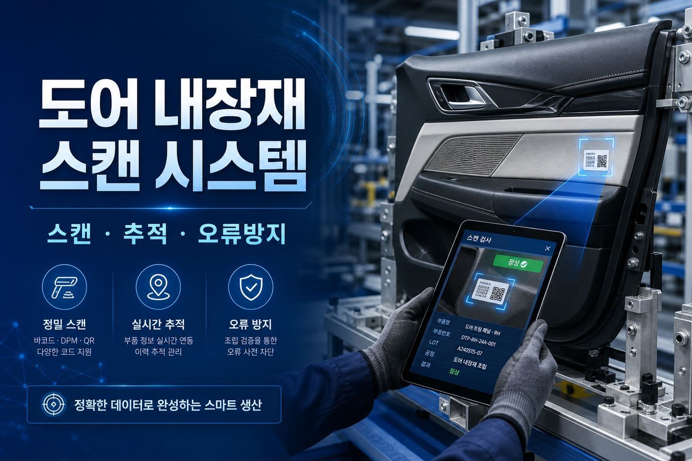 도어 내부 트림 스캐닝 시스템